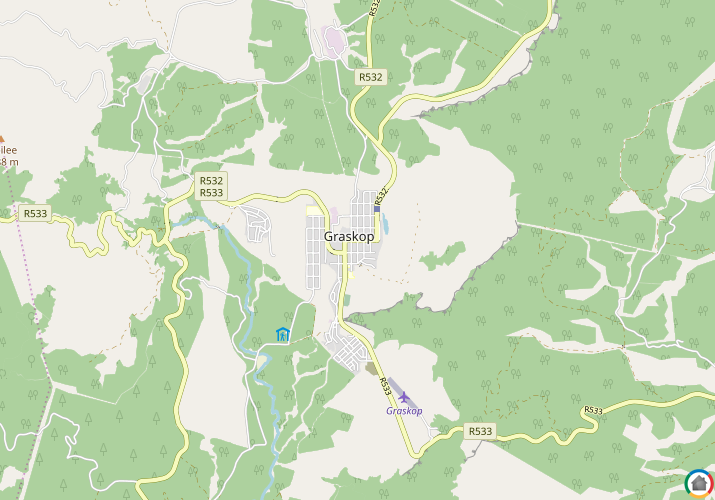 Map location of Graskop